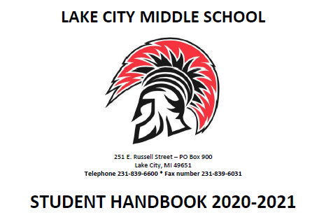 Lake City Middle School Student Handbook 2020-2021 and school address