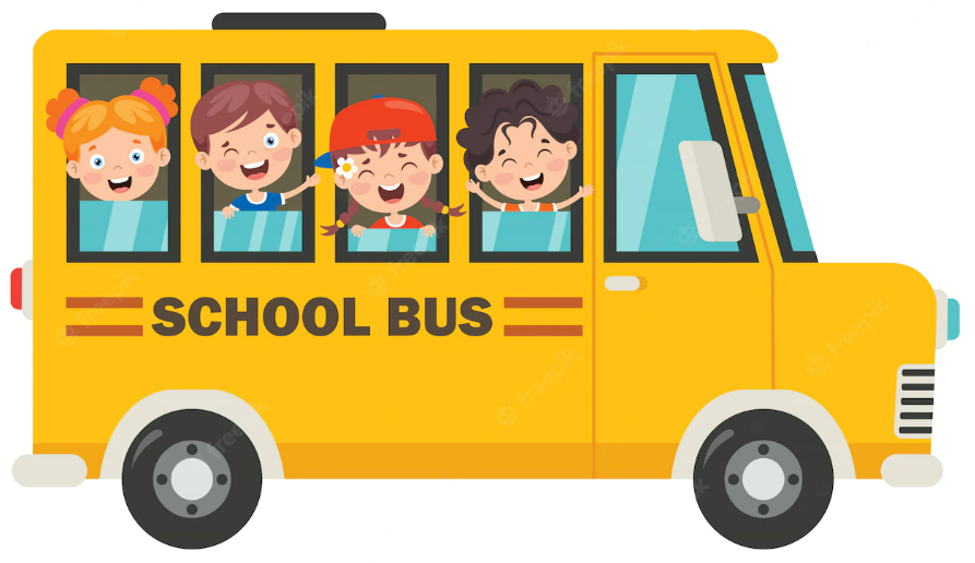 School bus with children